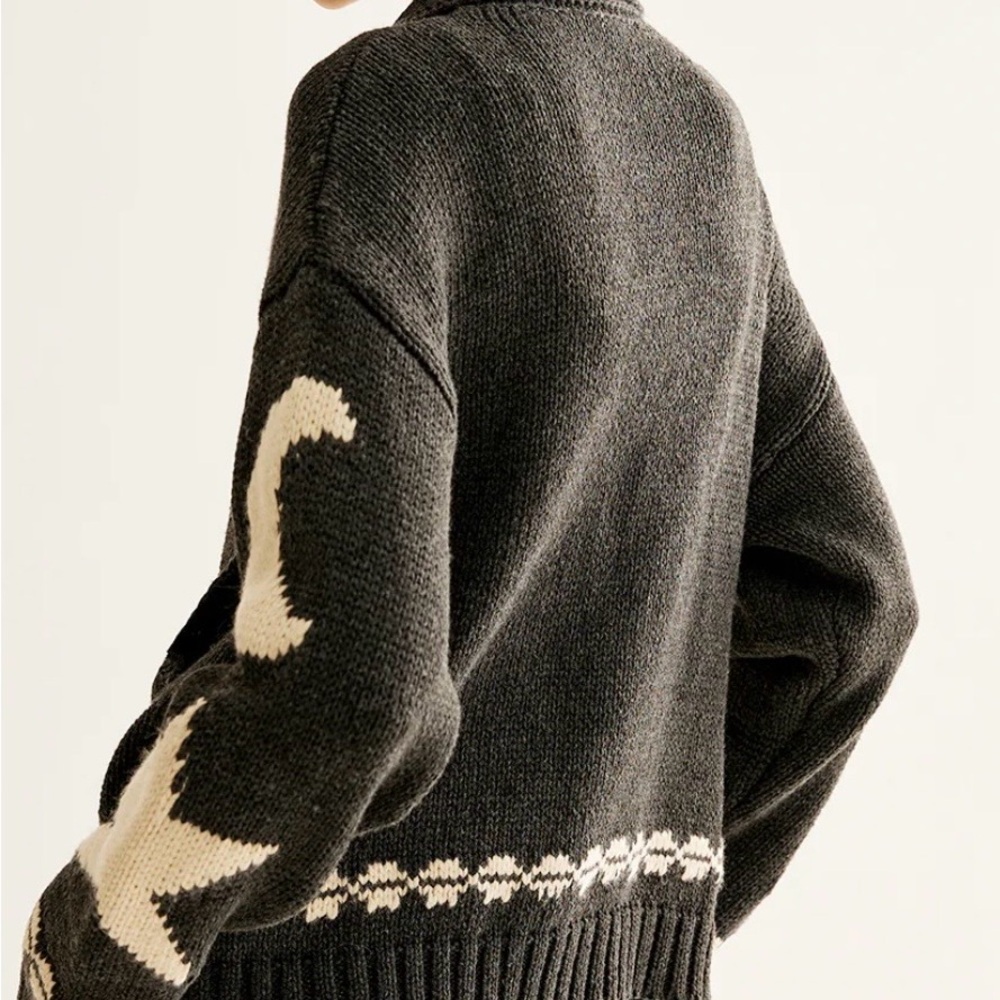 Commense Double-Zip Pockets Lapel Cardigan - Picture 4 of 14